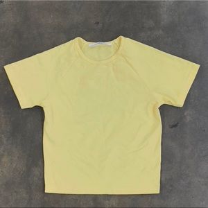 LA apparel yellow t shirt